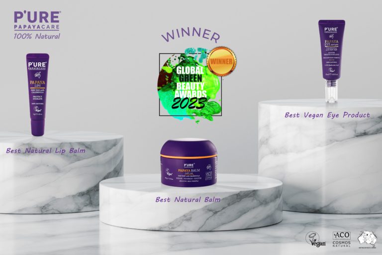 P’URE Papayacare Wins 2023 Global Green Beauty Awards P’URE Papayacare Wins 2023 Global Green Beauty Awards